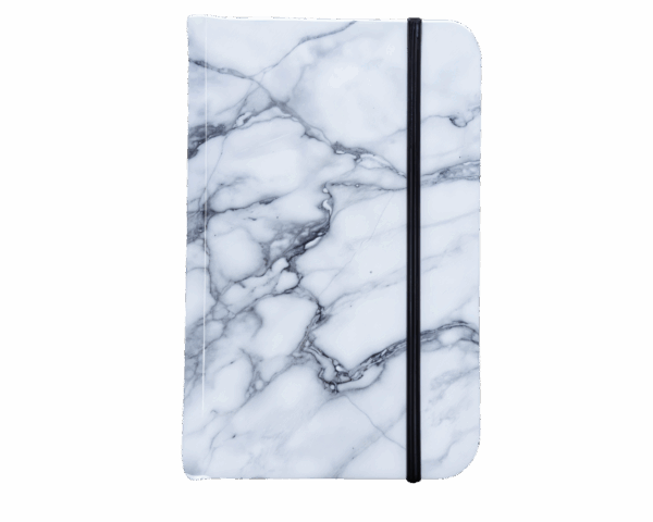 Cuaderno Marmol Blanco- Chico- Pasta Suave