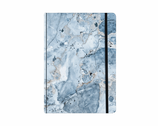 Cuaderno Marmol Azul Mediano- Pasta dura